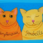 Cats: Poubelle and Pamplemousse